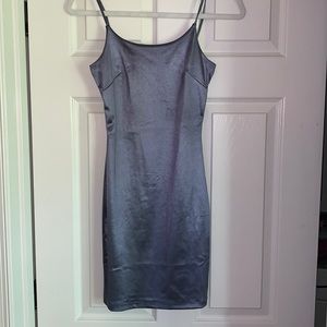 Satin bodycon mini dress